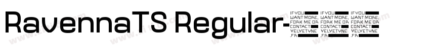 RavennaTS Regular字体转换